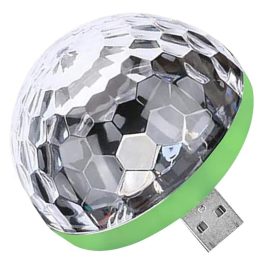 Usb Mini Bola De Luz Led Fiesta Telefono