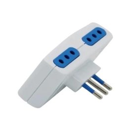 Adaptador Enchufe Blanco Macho 4 En 1 250(v) 10(a) 1500(w)