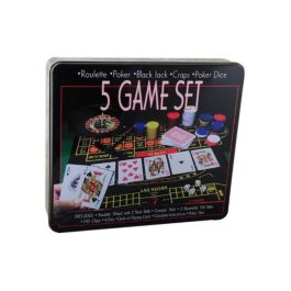Juego De Mesa Poker Ruleta Dados 5 En 1