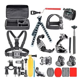 Kit Accesorios Maleta 28 Accesorio Para Cámara Gopro Deporte